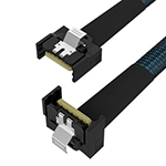 MCIO 4X 直头对4X 弯头 PCIE Gen5高速数据线