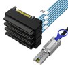 Mini SAS SFF-8088转SAS 4SFF-8482一体式数据线